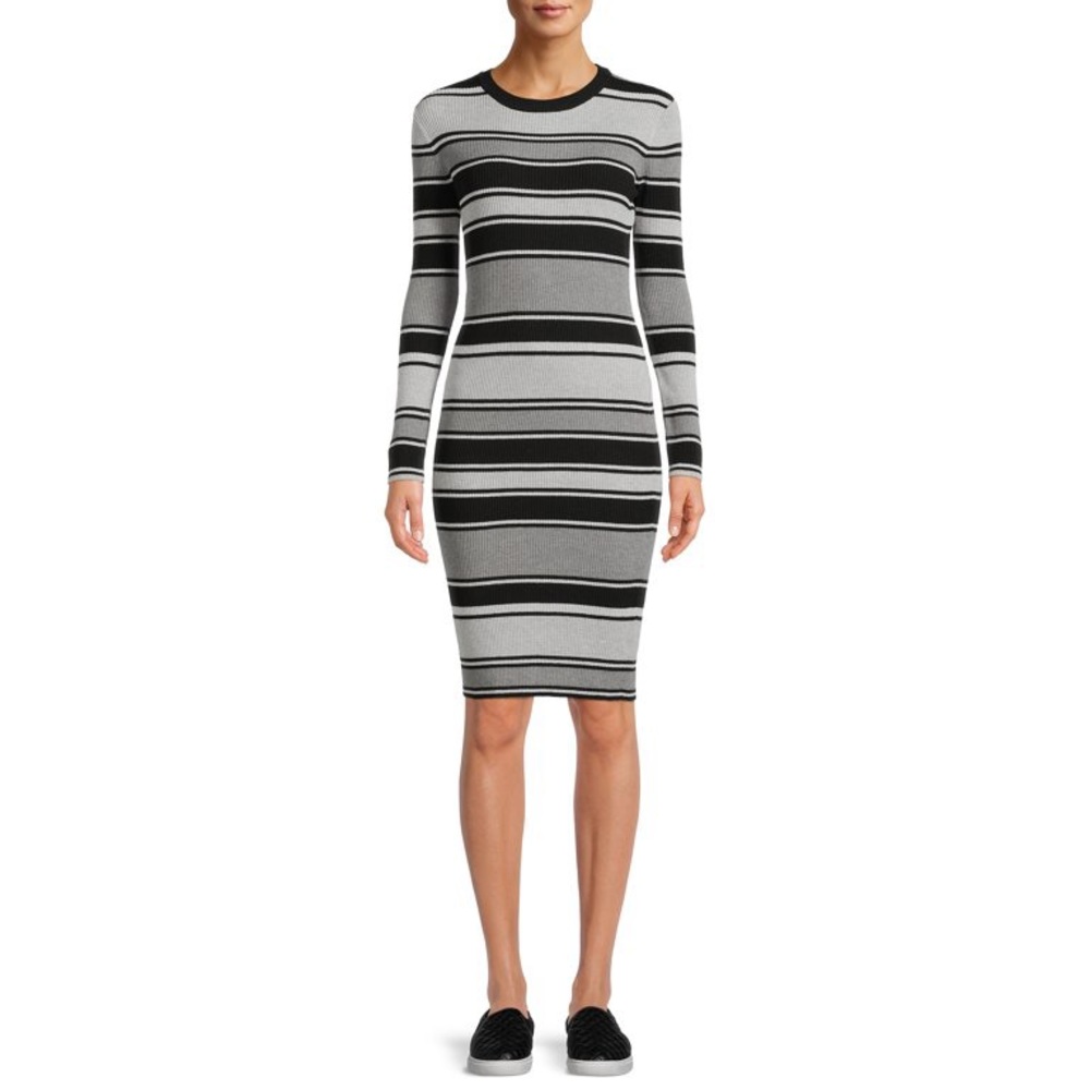 Womens Striped Sweater Dress